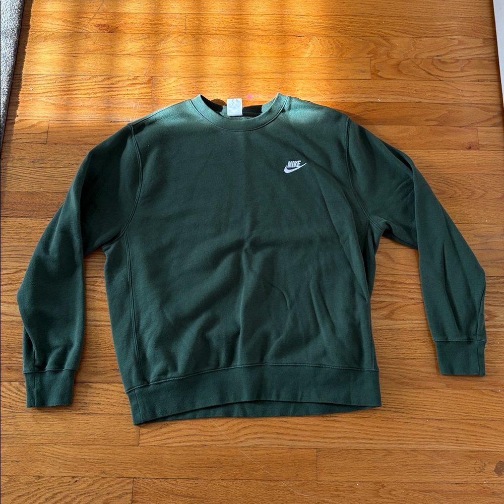 Nike Green Crewneck Sweater
